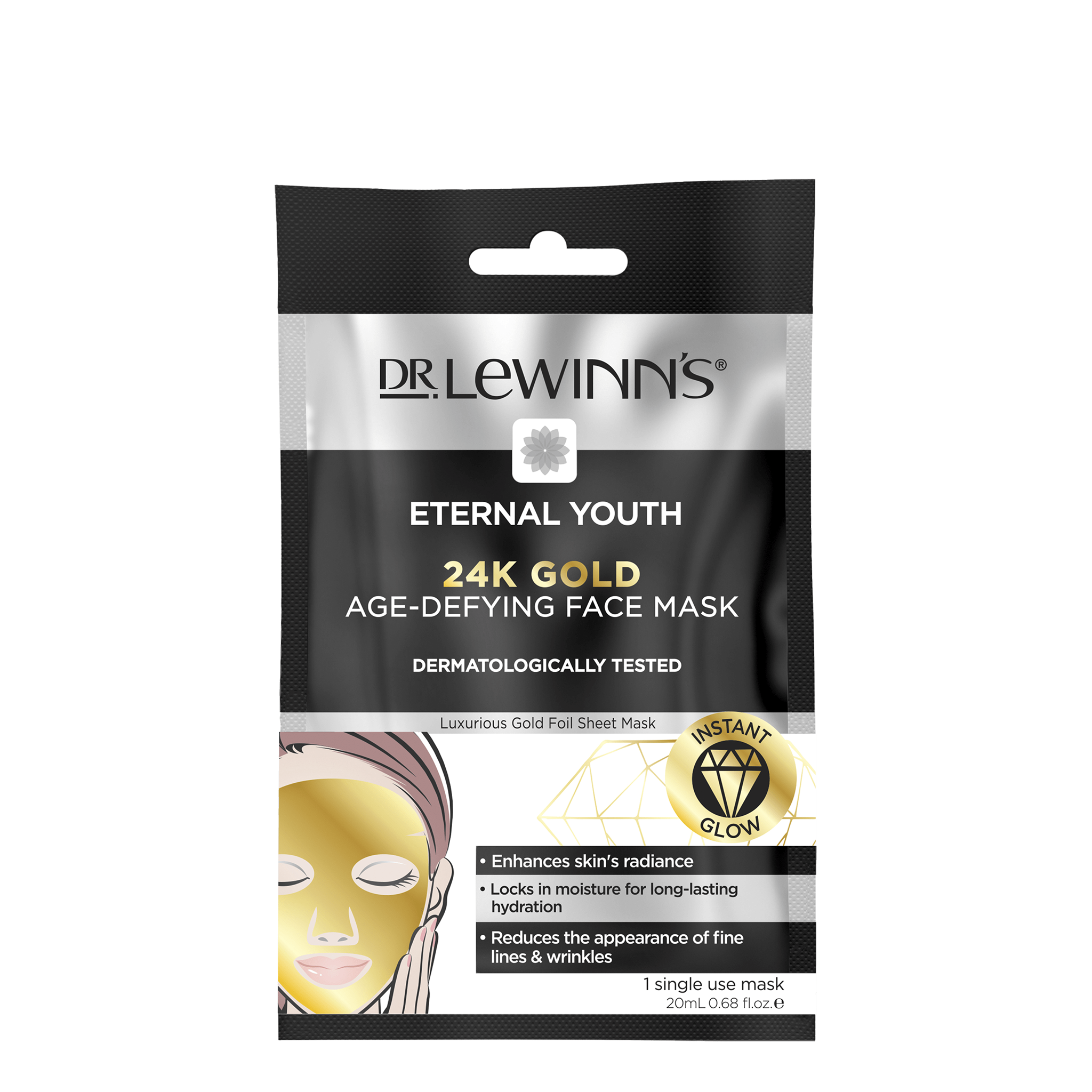 Dr. LeWinn's Eternal Youth 24K Gold Age-Defying Sheet Mask 1pc slider