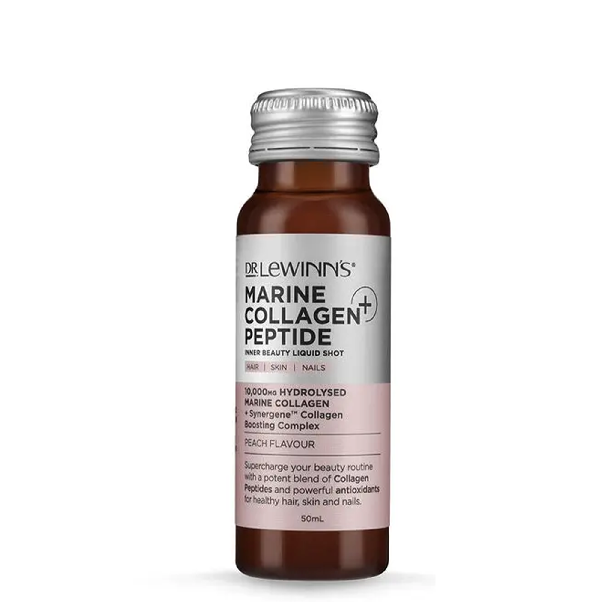 Dr LeWinn's Marine Collagen Peptide+ Inner Beauty Liquid Shot - Peach 10 x 50ml slider