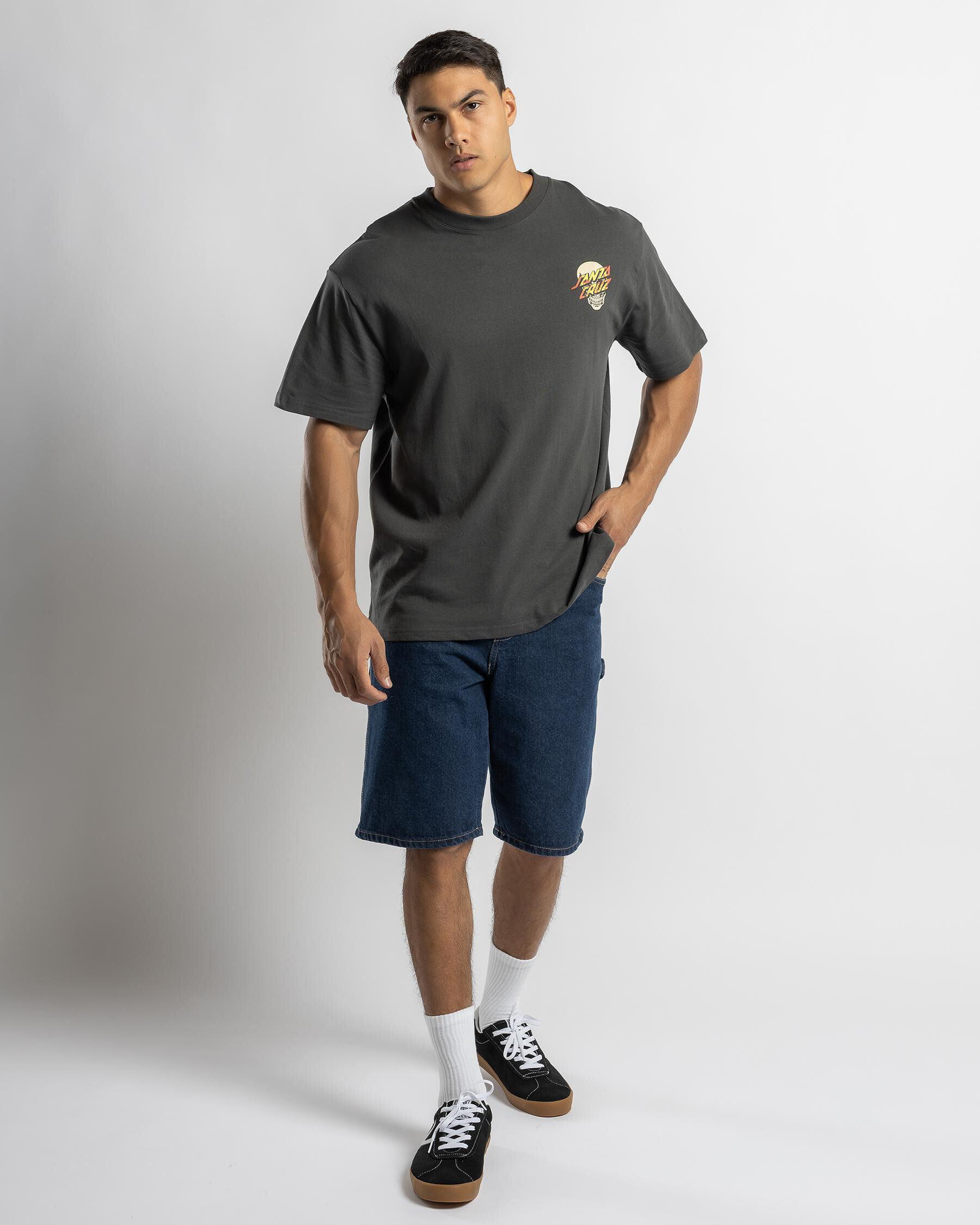 Dressin Rose Crew Three T-Shirt - Washed Black slider