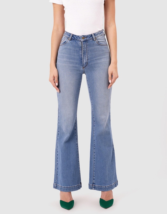Eastcoast Flare Kate Jeans - Mid Vintage Blue