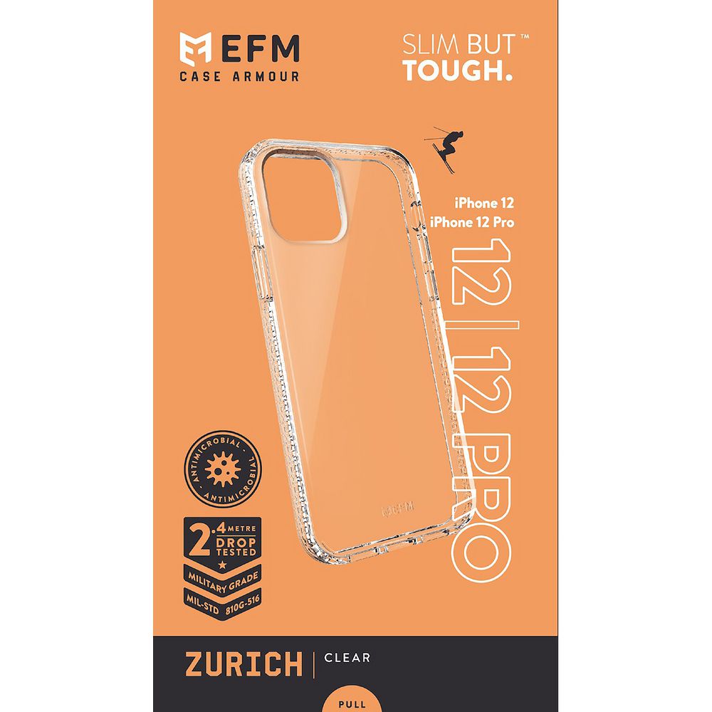 EFM Zurich Case Armour iPhone 12/Pro Clear slider