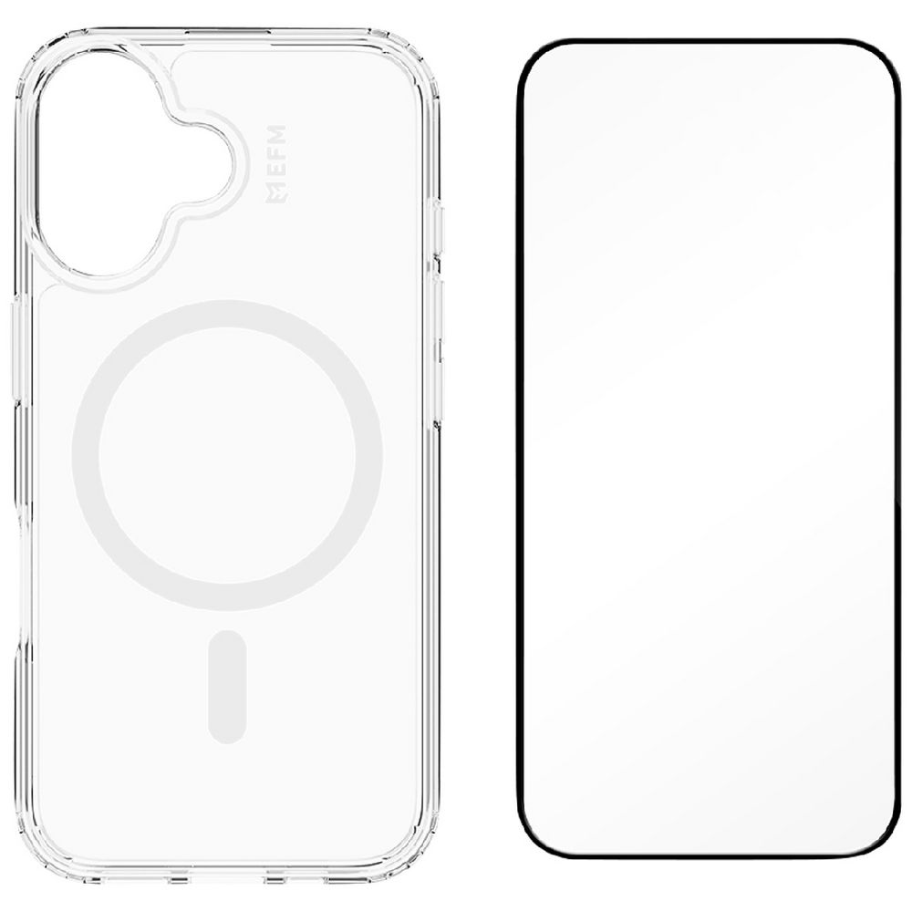 EFM Zurich iPhone 16 Case and Screen Protector Clear slider