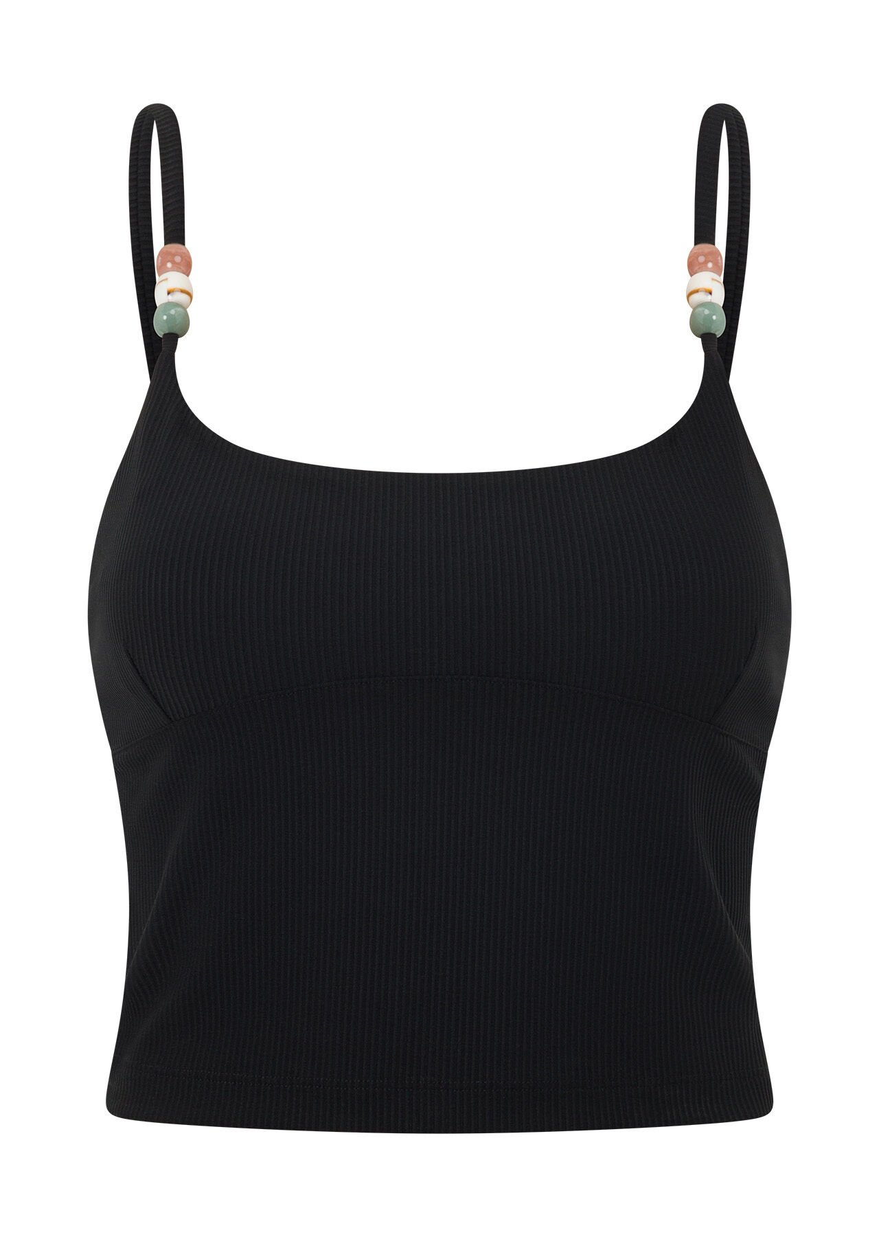 Elemental Rib Tank Bra Combo - Black slider