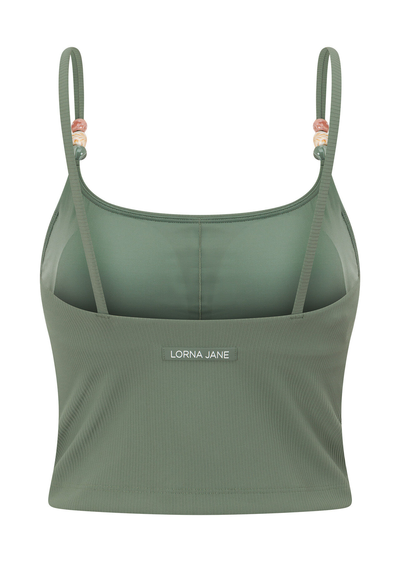 Elemental Rib Tank Bra Combo - Light Khaki slider