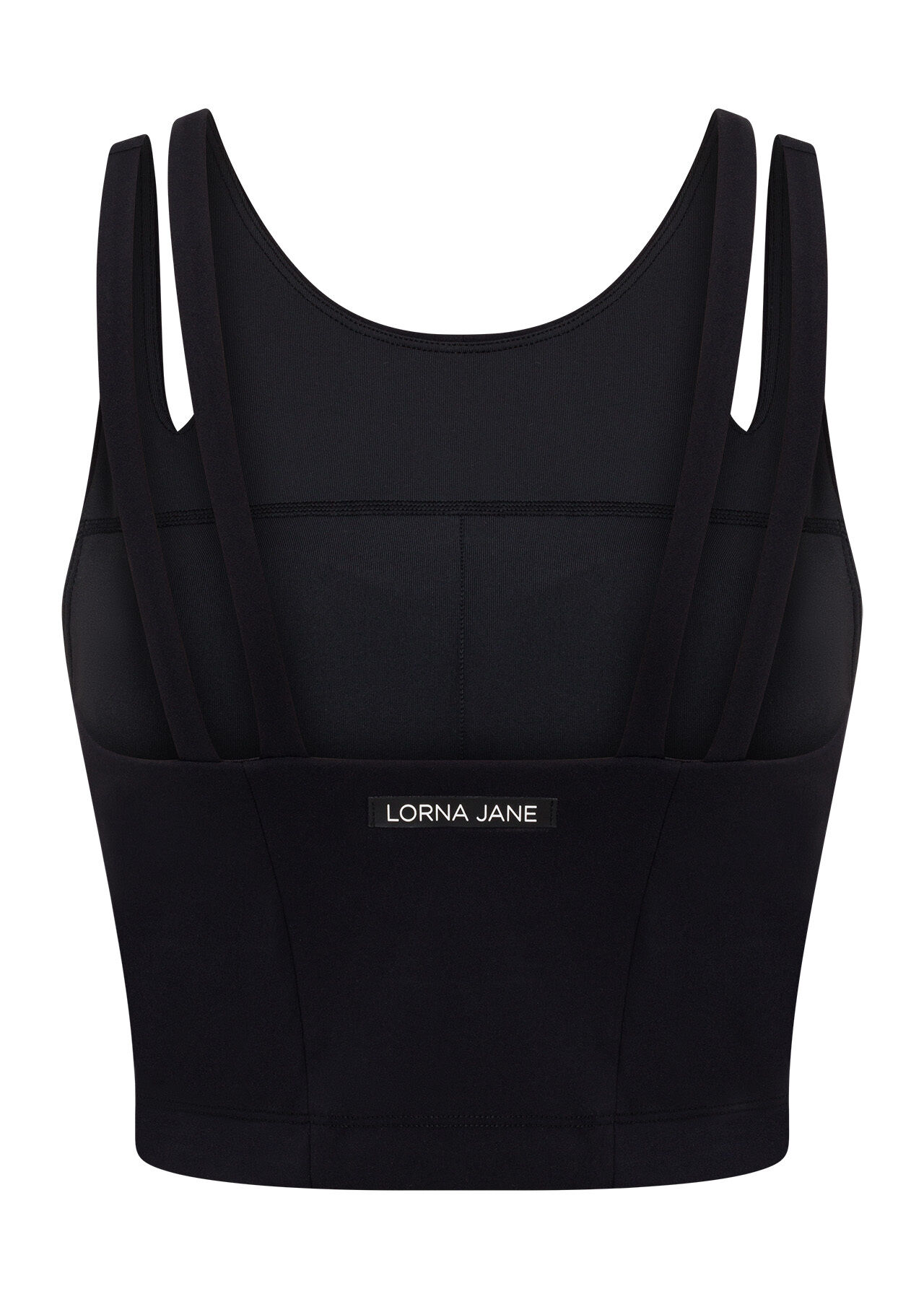 Elements Recycled Cropped Active Bra Tank Combo - Black slider