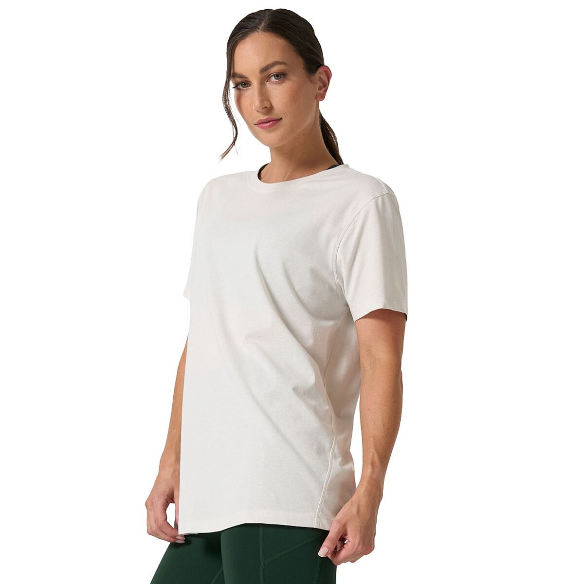 Ell & Voo Womens Essentials Training Long Sleve Tee - Offwhite slider