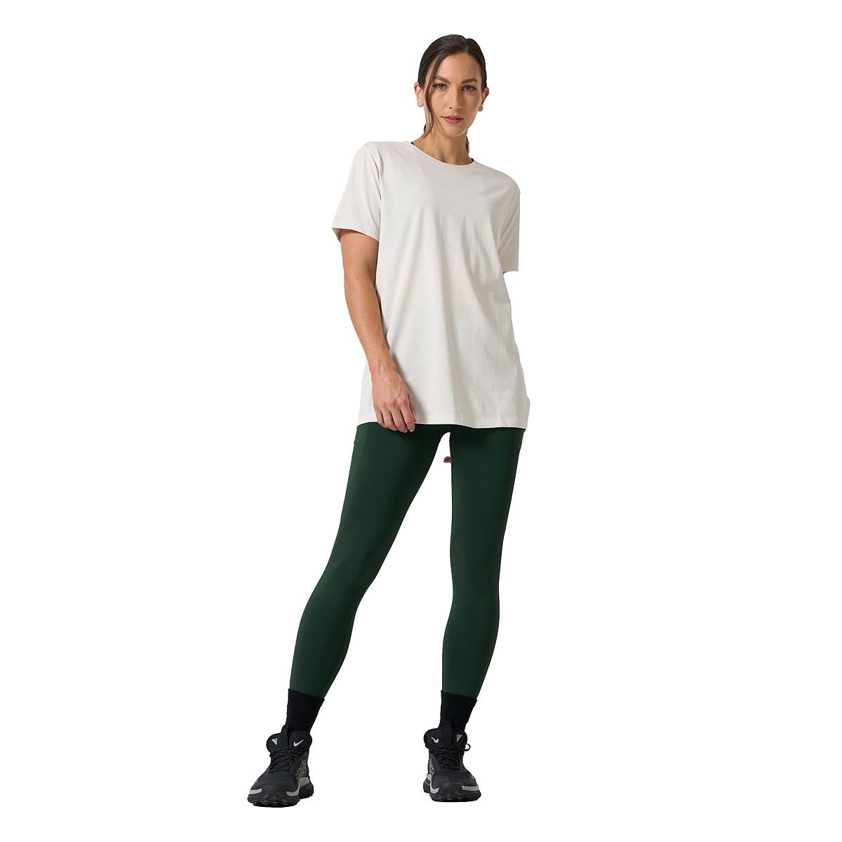 Ell & Voo Womens Essentials Training Long Sleve Tee - Offwhite slider