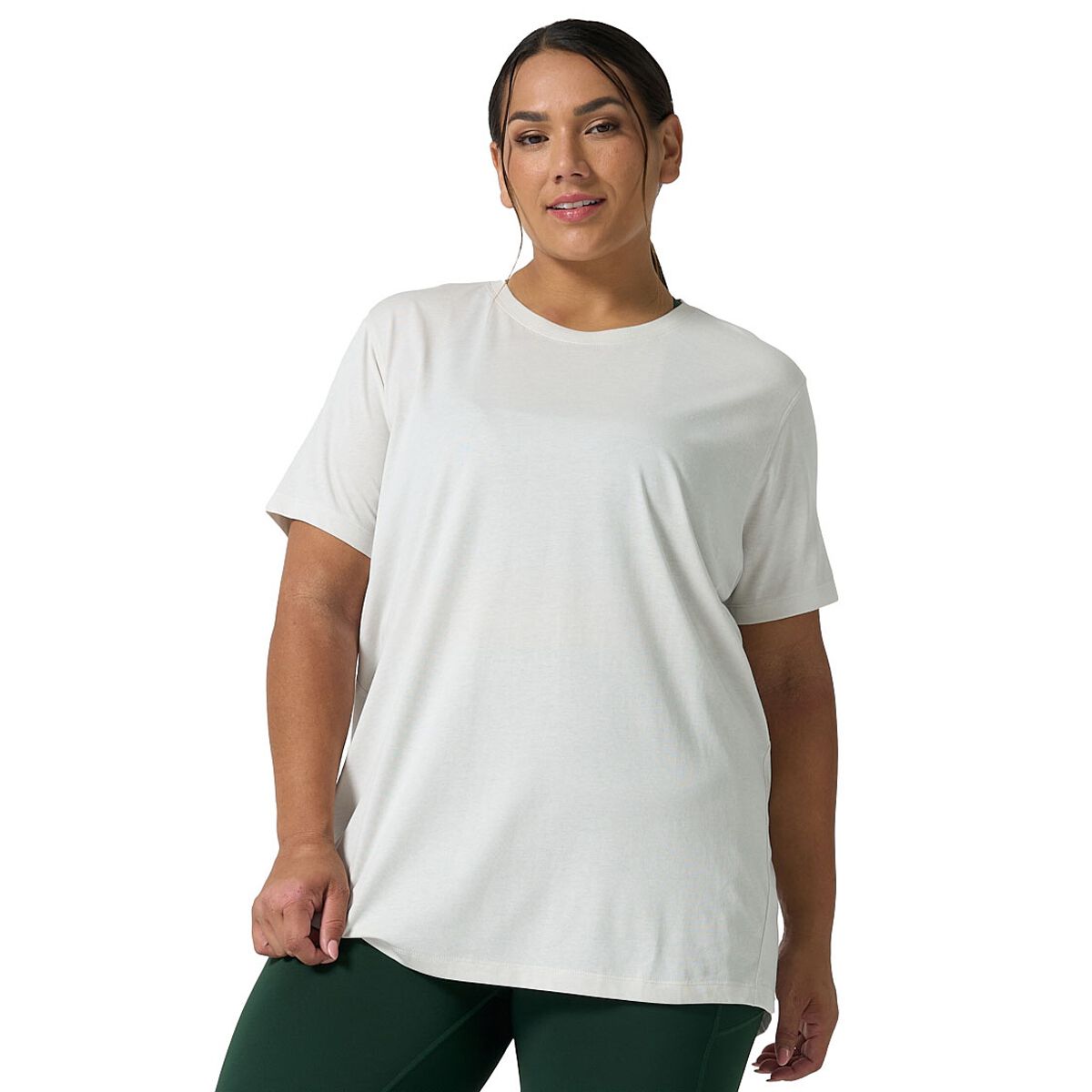 Ell & Voo Womens Essentials Training Long Sleve Tee - Offwhite slider