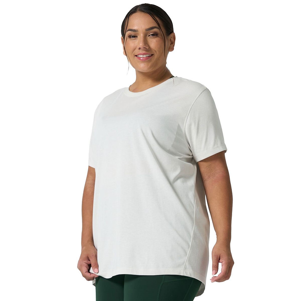 Ell & Voo Womens Essentials Training Long Sleve Tee - Offwhite slider