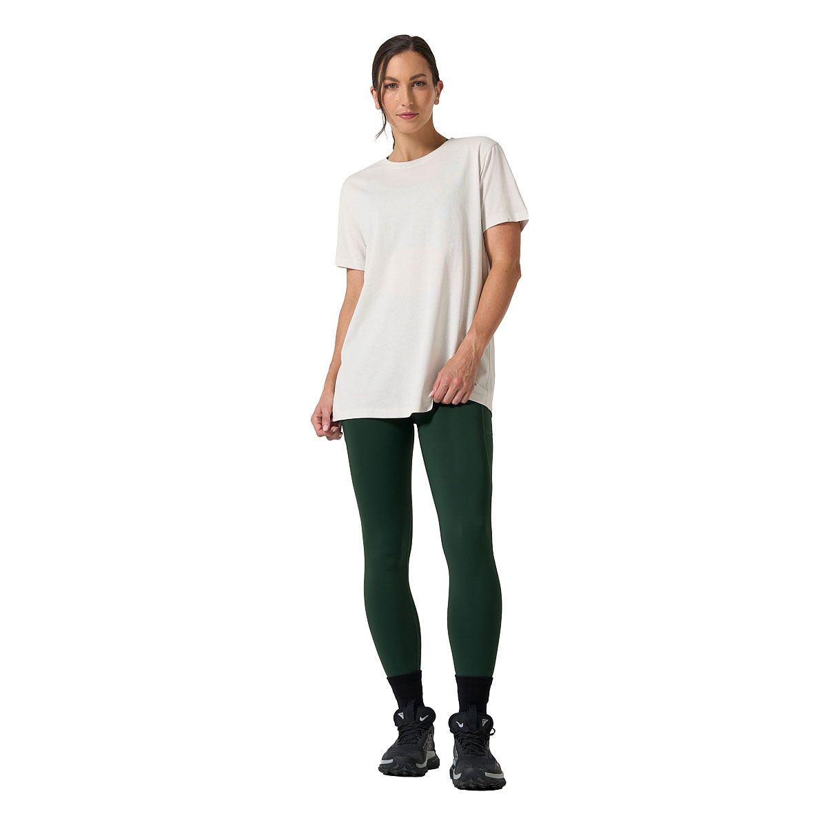 Ell & Voo Womens Essentials Training Long Sleve Tee - Offwhite slider