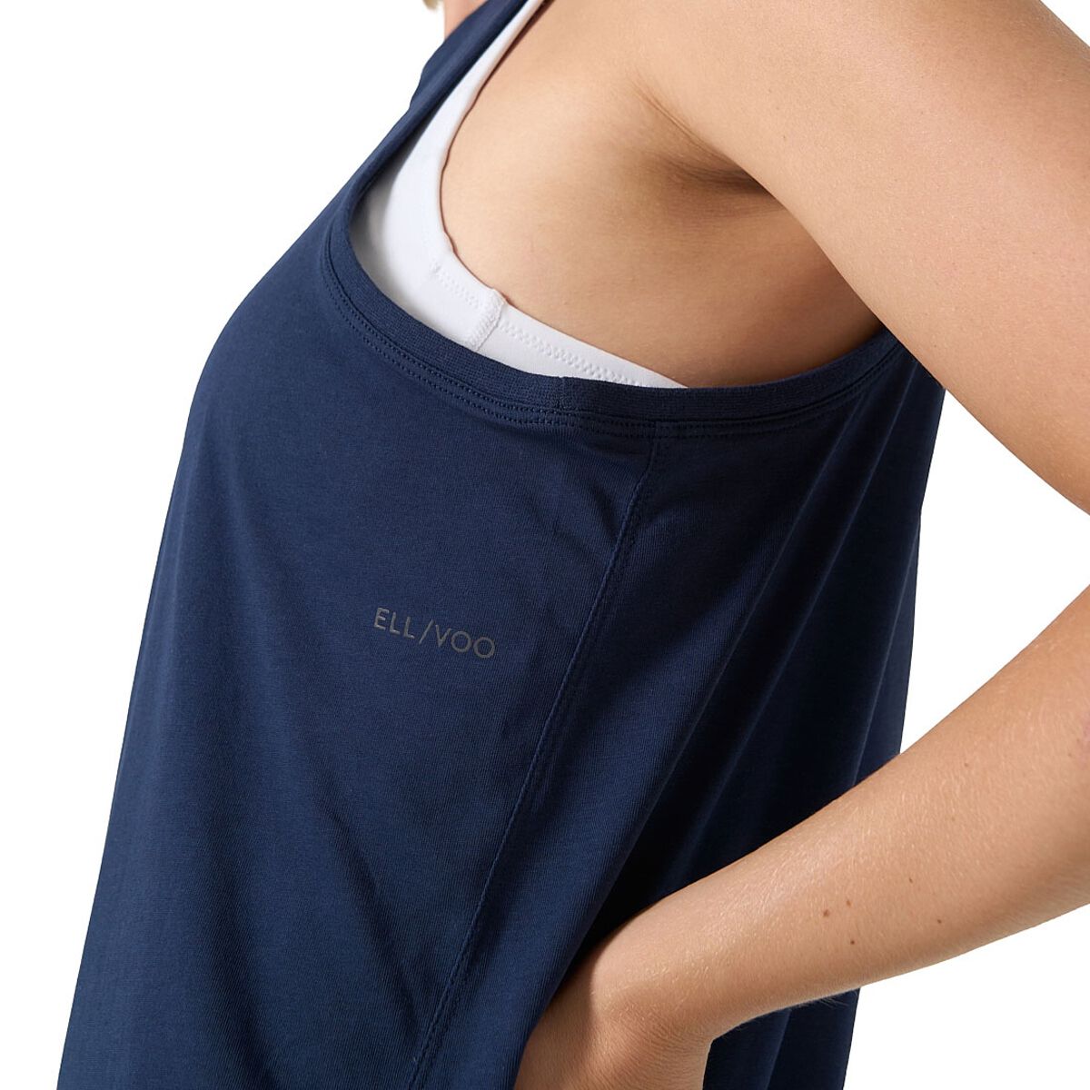 Ell & Voo Womens Essentials Training Tank - Navy slider