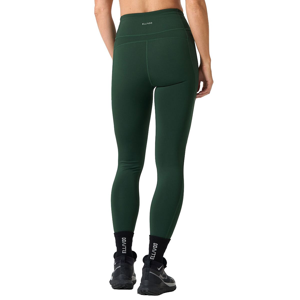 Ell & Voo Womens Kara HR 7/8 Pocket Tights - Darkgreen slider