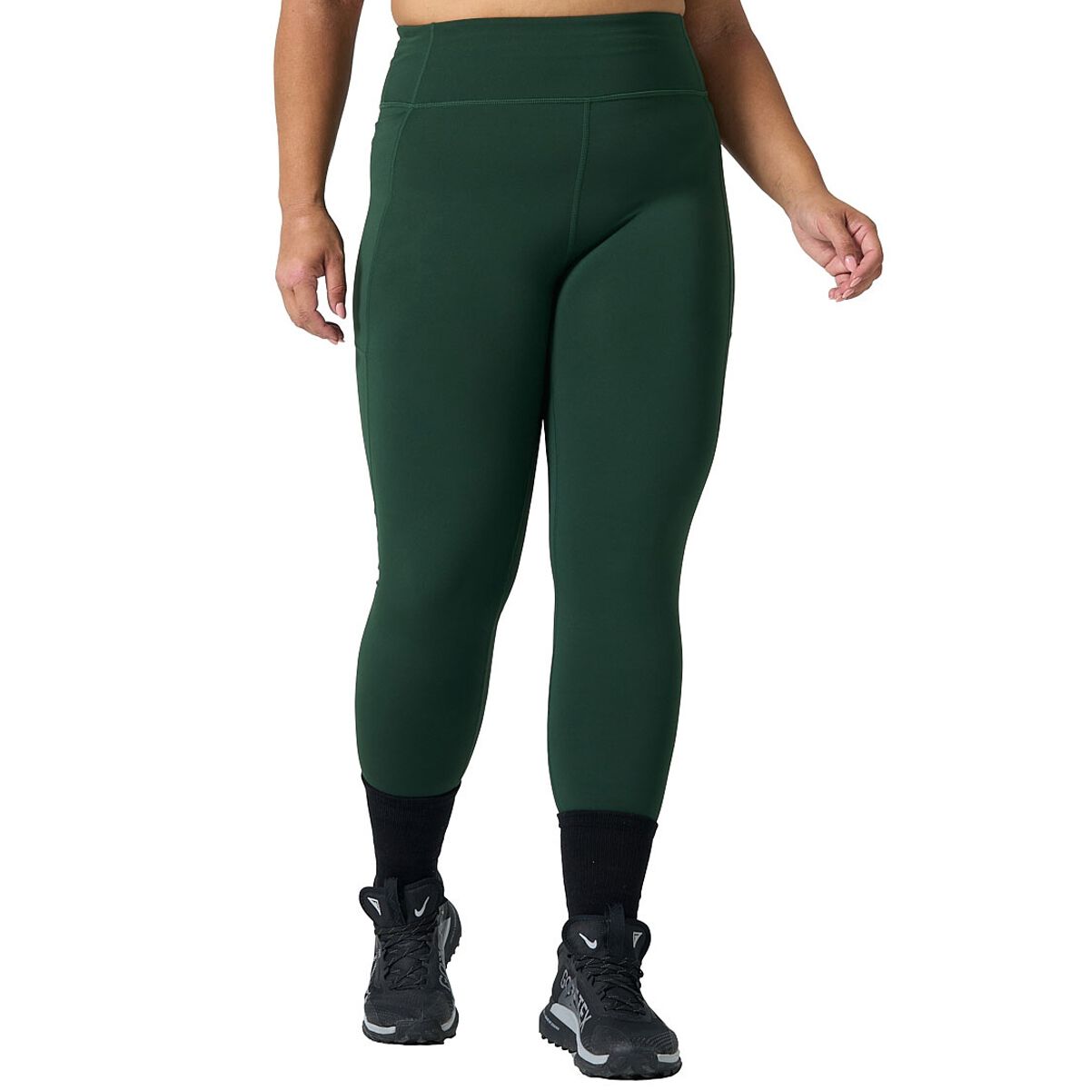 Ell & Voo Womens Kara HR 7/8 Pocket Tights - Darkgreen slider