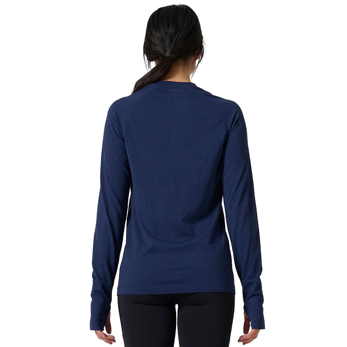 Ell & Voo Womens Reili Seam Free Long Sleeve Tee - Blue slider