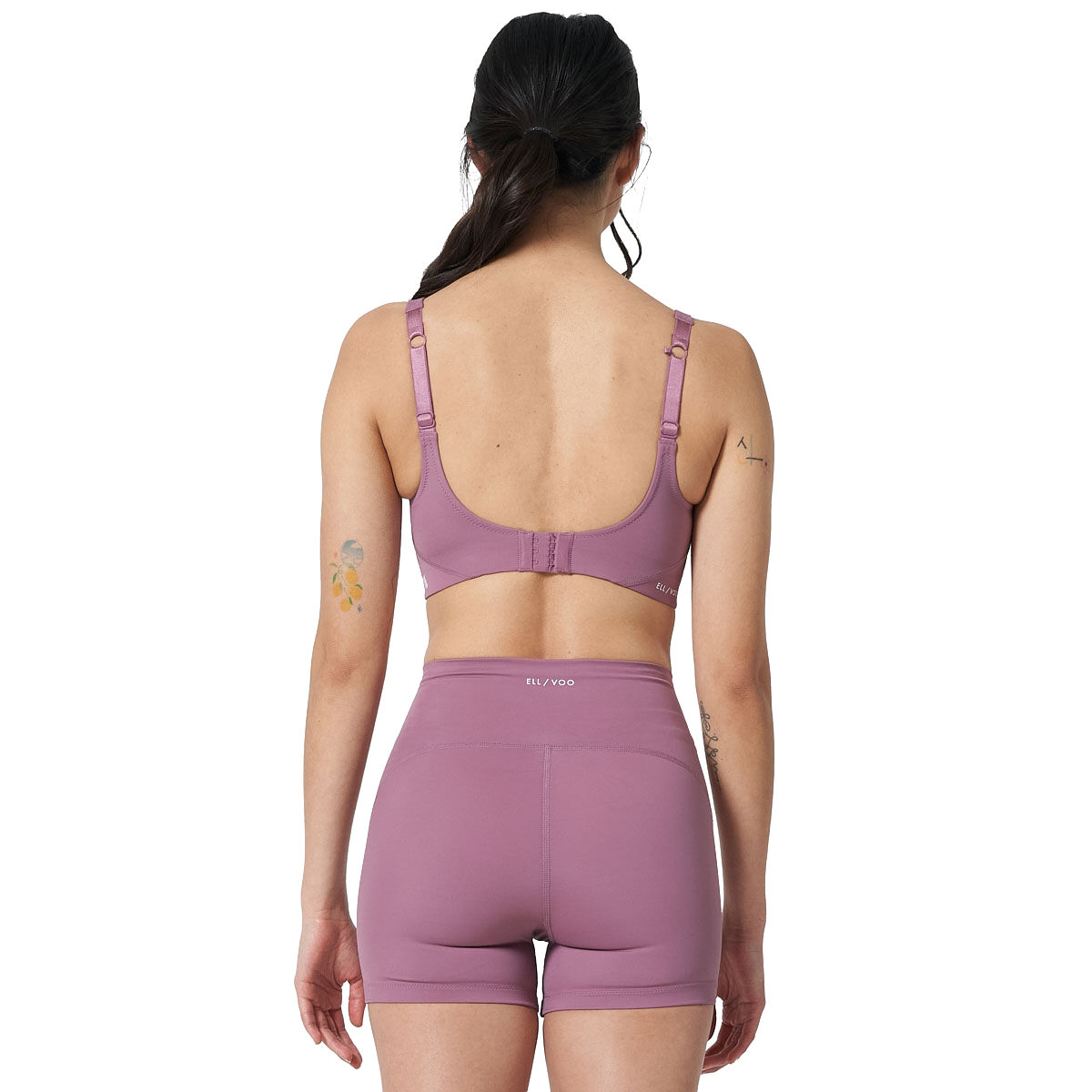 Ell/Voo Womens Acqua Crop Top - Mauve slider