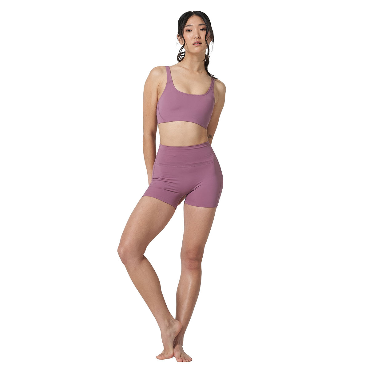 Ell/Voo Womens Acqua Crop Top - Mauve slider