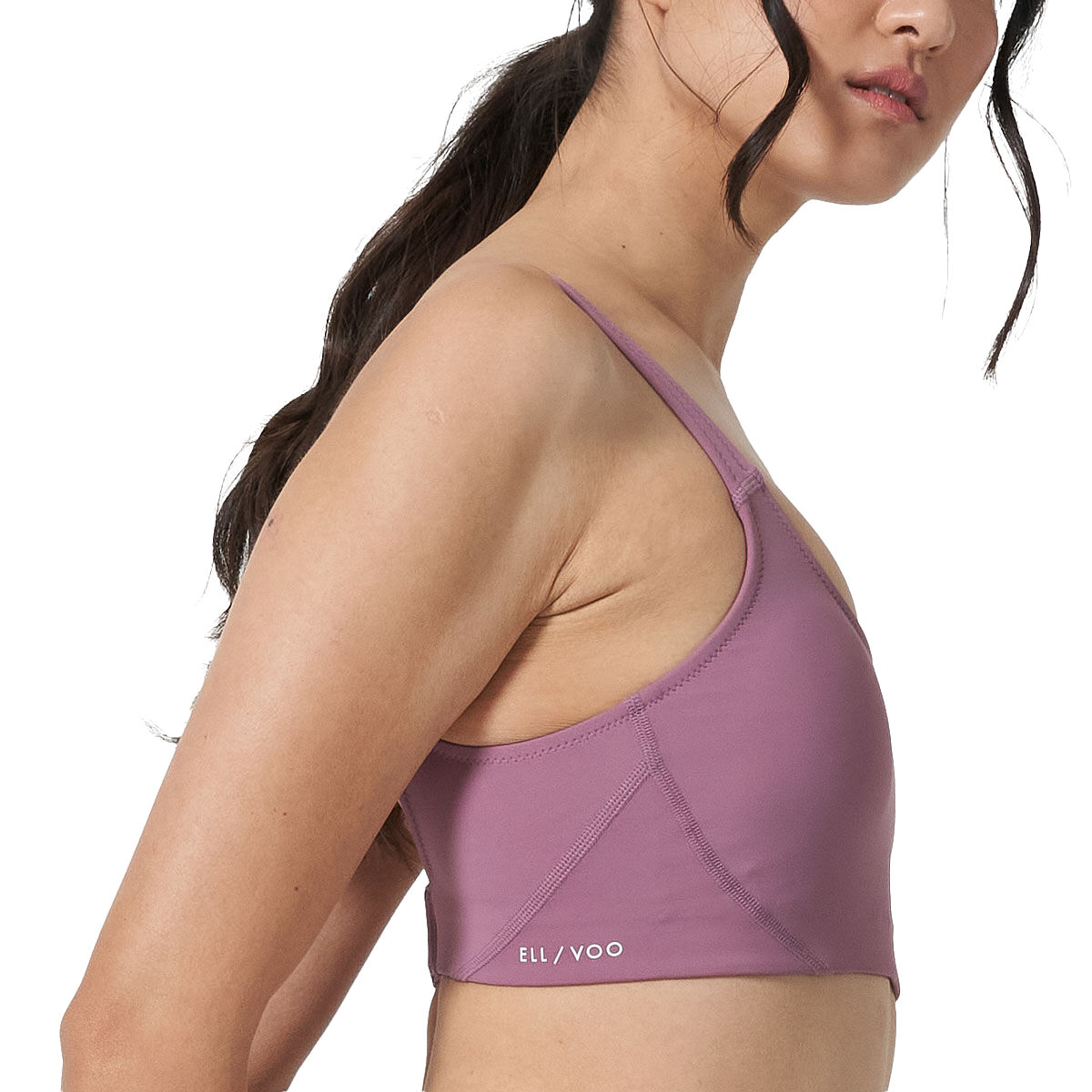 Ell/Voo Womens Acqua Crop Top - Mauve slider