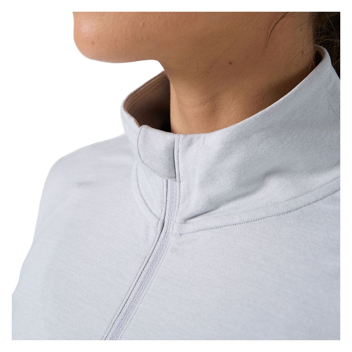 Ell/Voo Womens Alva 1/4 Zip Long Sleeve Top - Silvermarle slider