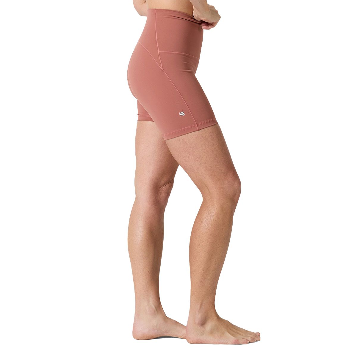 Ell/Voo Womens Averi 5 Inch Short Tights Brown XL - Brown slider