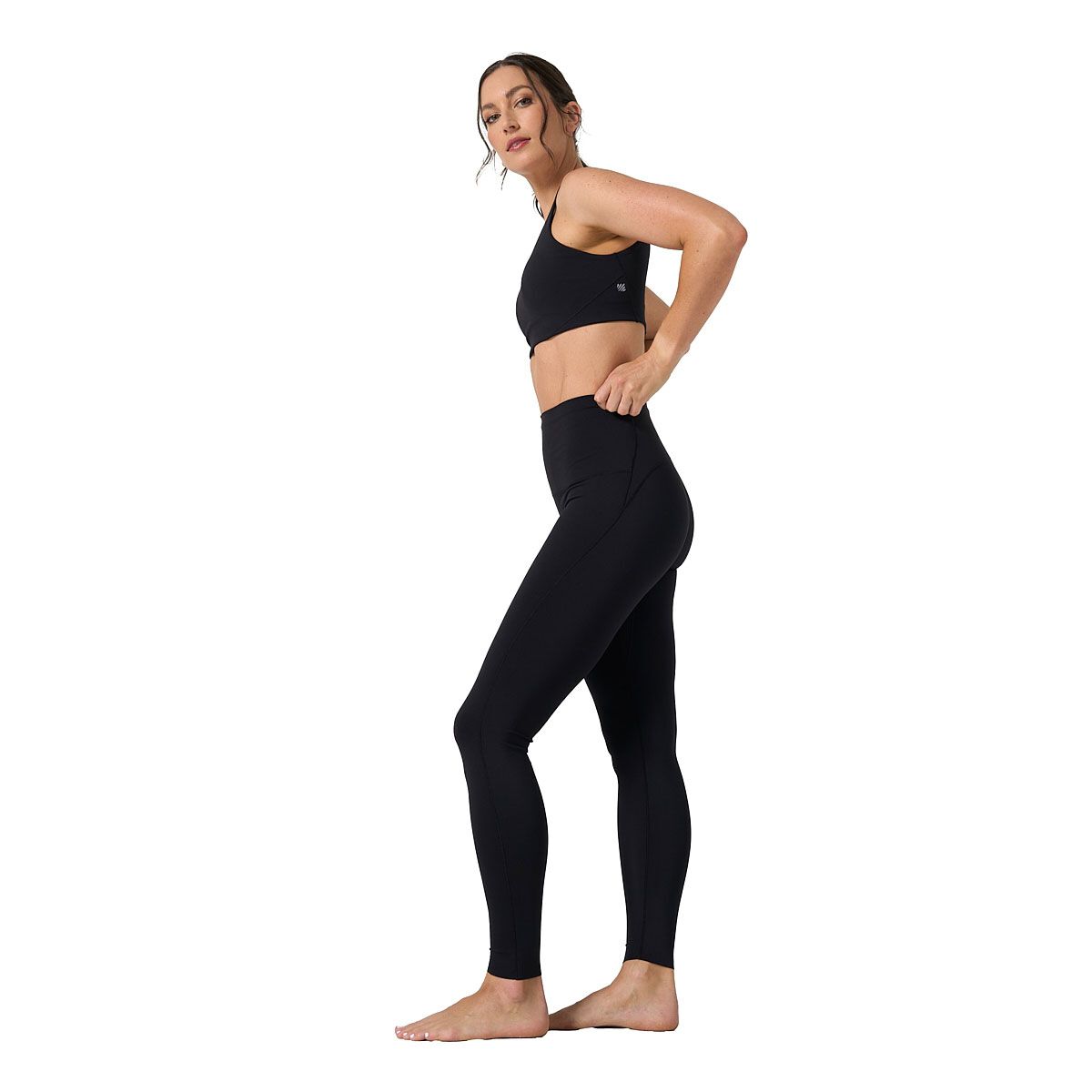 Ell/Voo Womens Averi Full Length Tights - Black slider