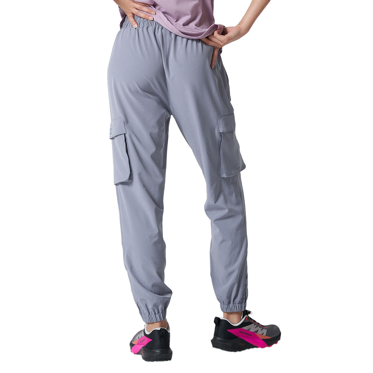 Ell/Voo Womens Cori Cargo Pants Grey 3XL - Grey slider
