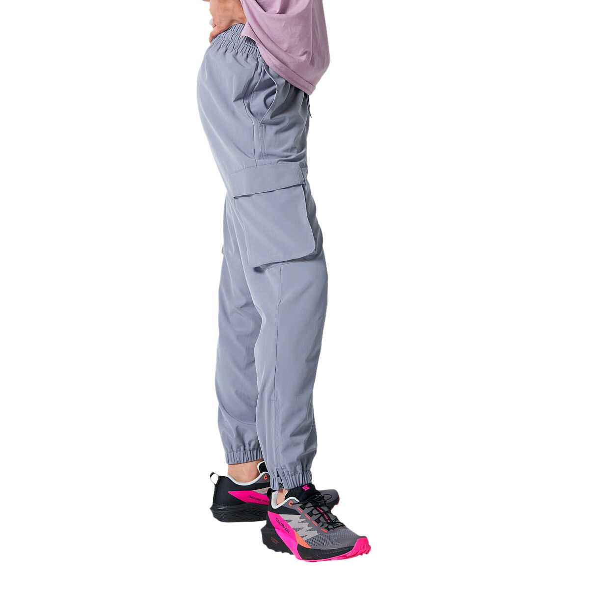 Ell/Voo Womens Cori Cargo Pants Grey 3XL - Grey slider