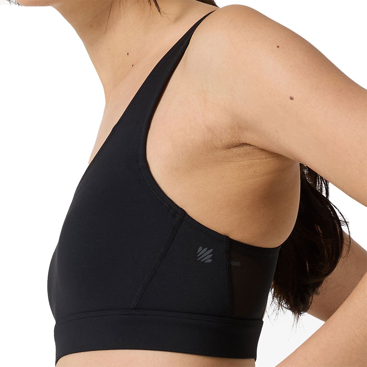 Ell/Voo Womens Dakota Crop Sports Bra - Black slider