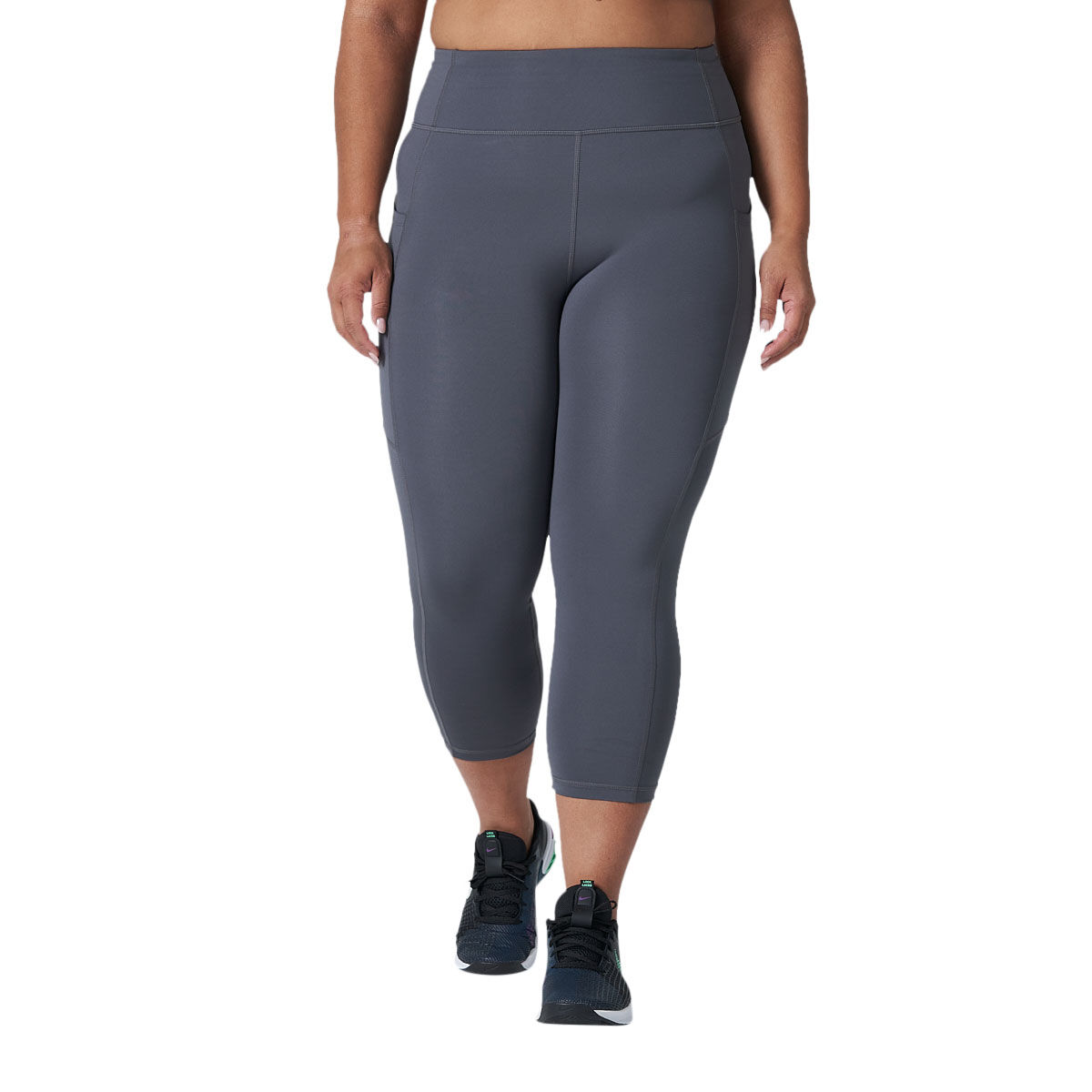 Ell/Voo Womens Essentials 3/4 Pocket Tights Charcoal S - Charcoal slider