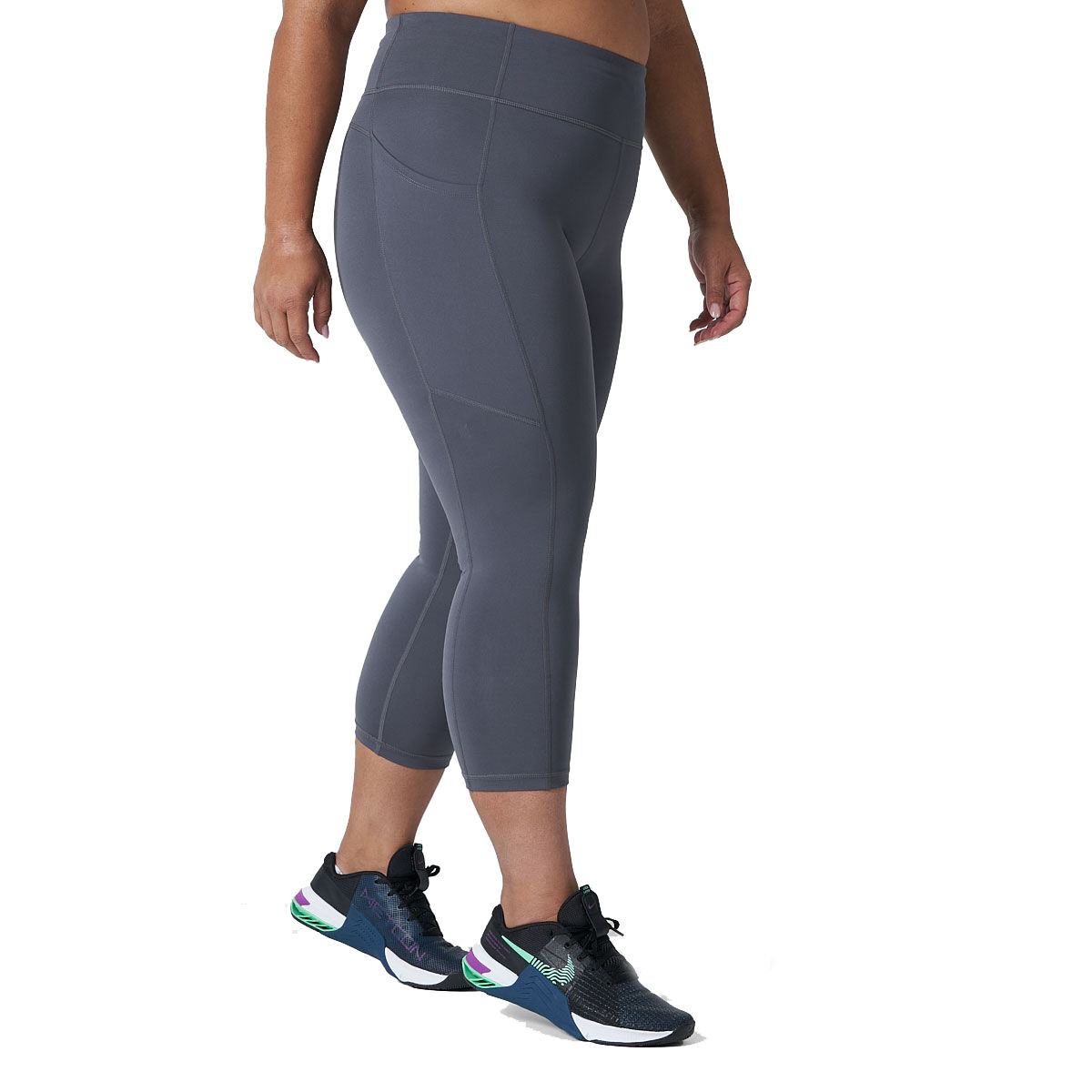 Ell/Voo Womens Essentials 3/4 Pocket Tights Charcoal S - Charcoal slider