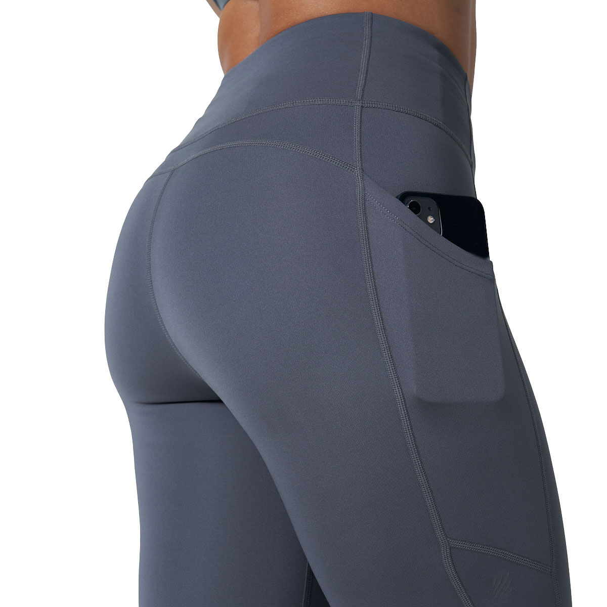 Ell/Voo Womens Essentials 7/8 Pocket Tights Charcoal M - Charcoal slider