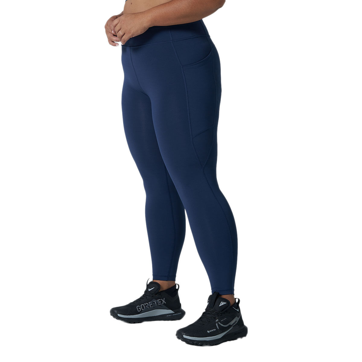 Ell/Voo Womens Essentials 7/8 Pocket Tights - Navy slider