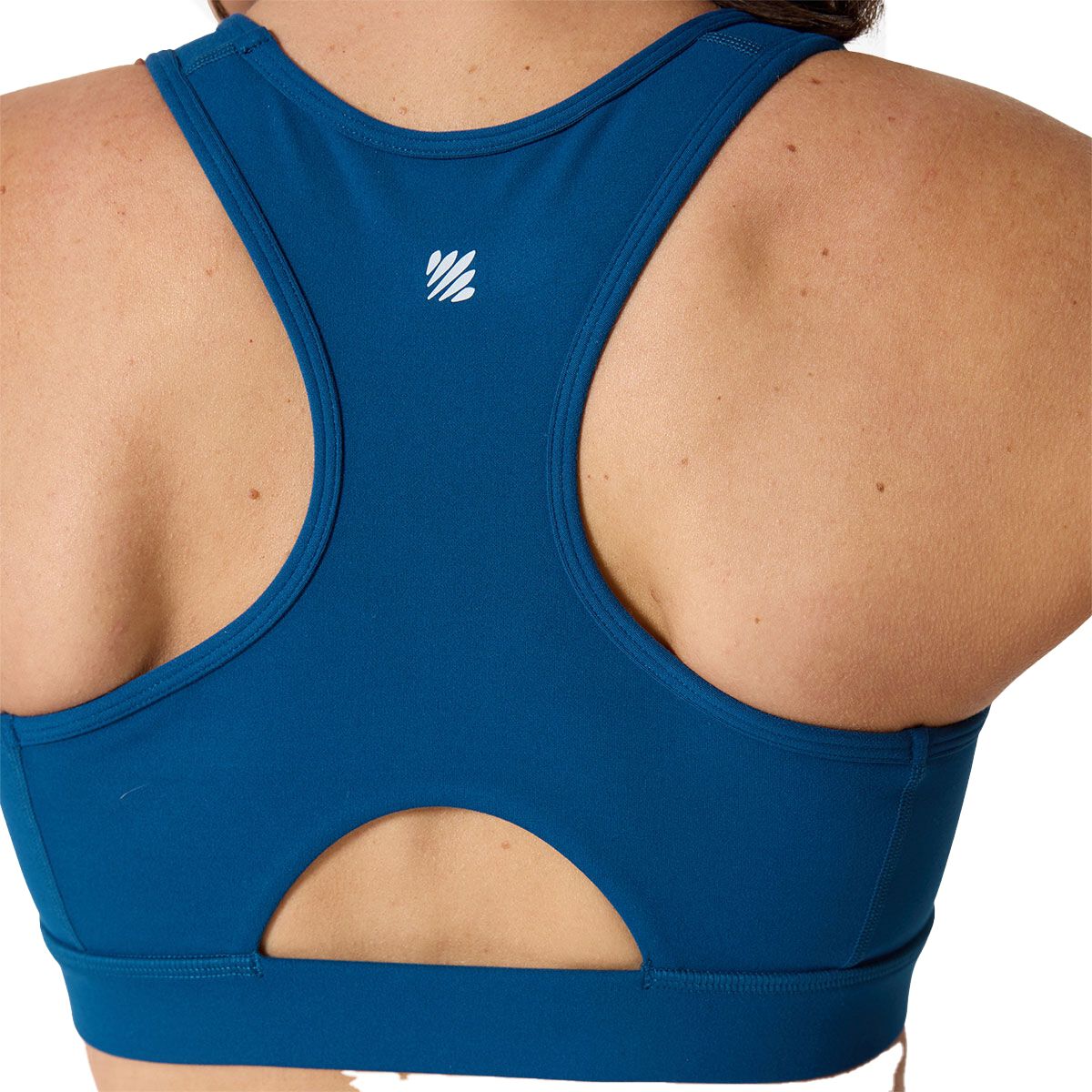 Ell/Voo Womens Essentials Crop Sports Bra - White slider