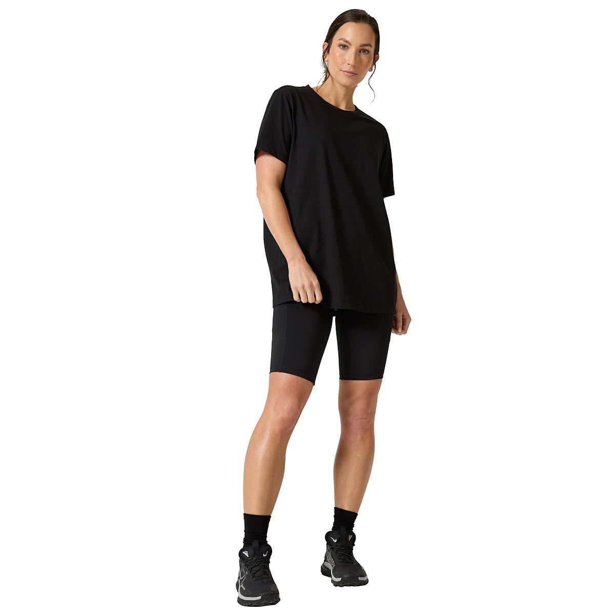 Ell/Voo Womens Essentials Long Training Tee - White slider