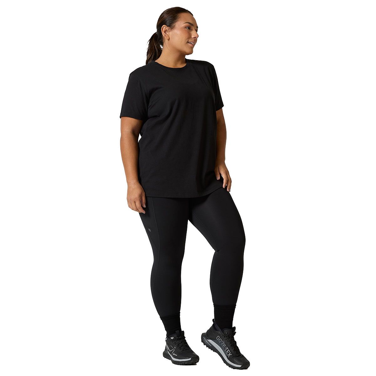 Ell/Voo Womens Essentials Long Training Tee - White slider