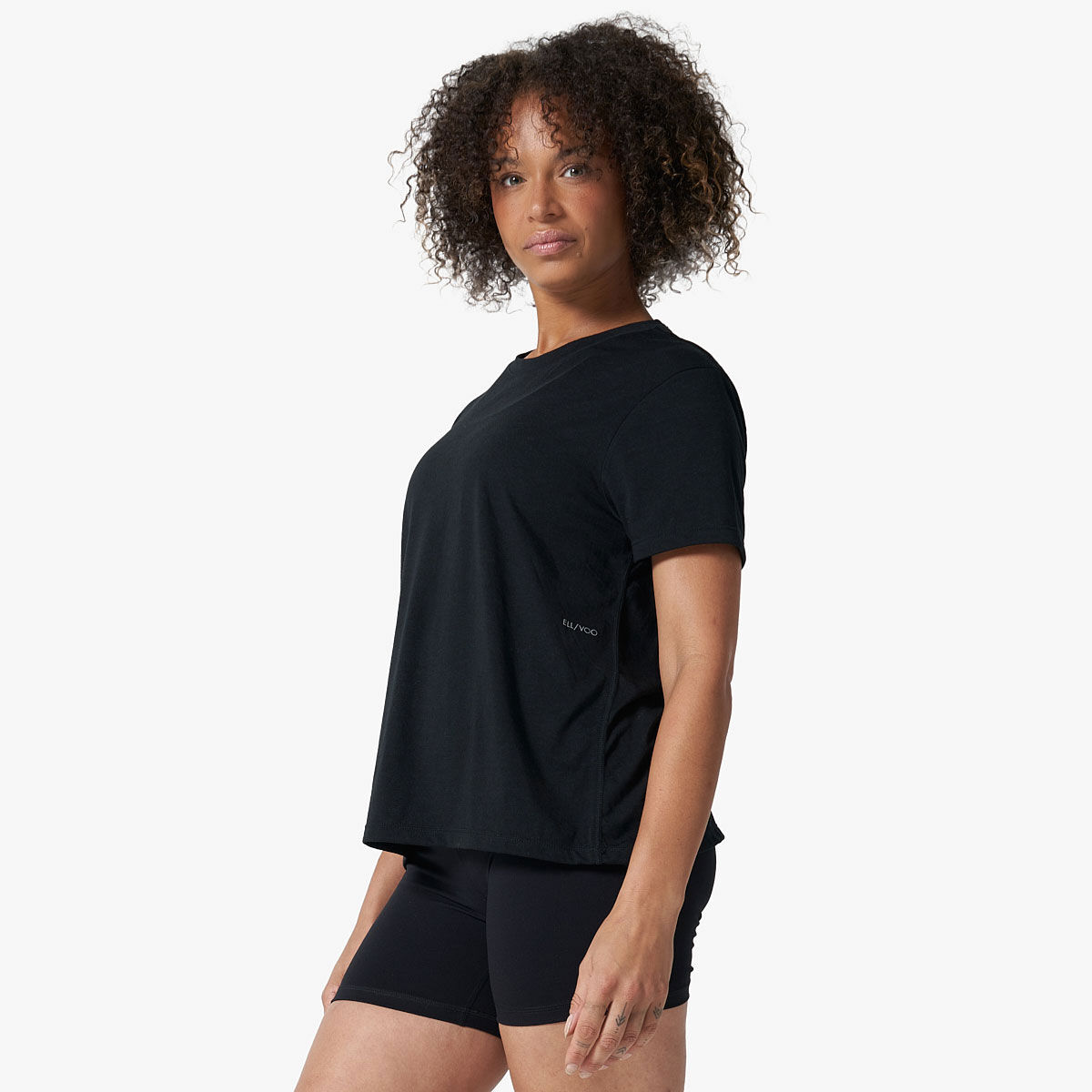 Ell/Voo Womens Essentials Relaxed Tee - White slider