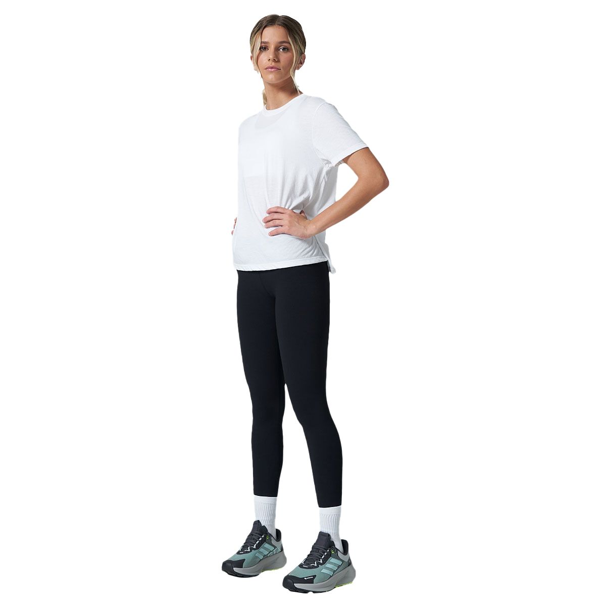 Ell/Voo Womens Essentials Relaxed Tee - White slider