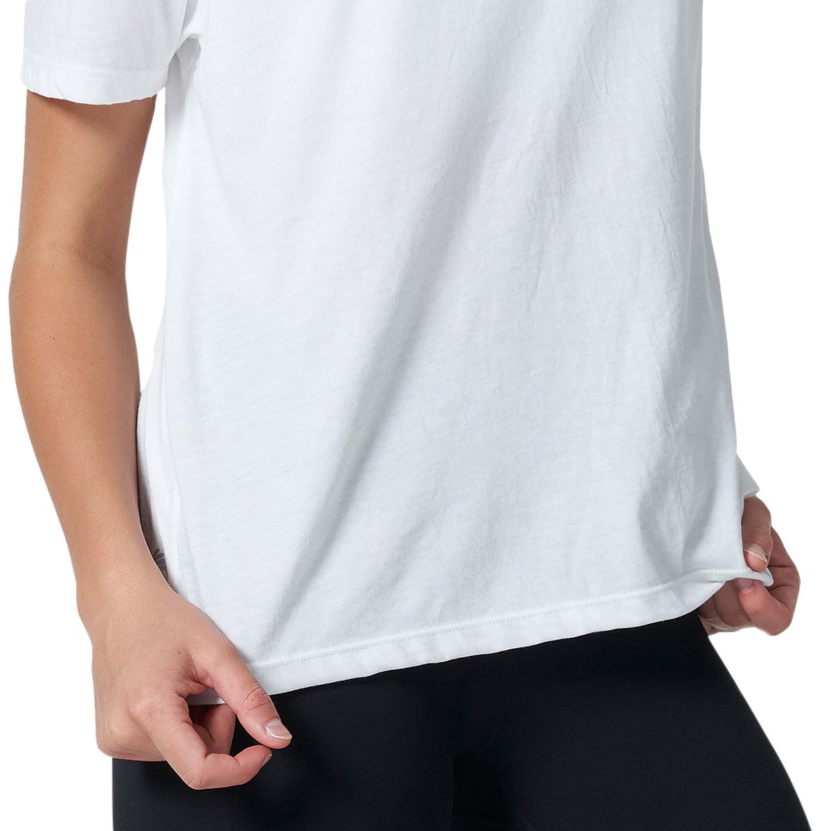 Ell/Voo Womens Essentials Relaxed Tee - White slider