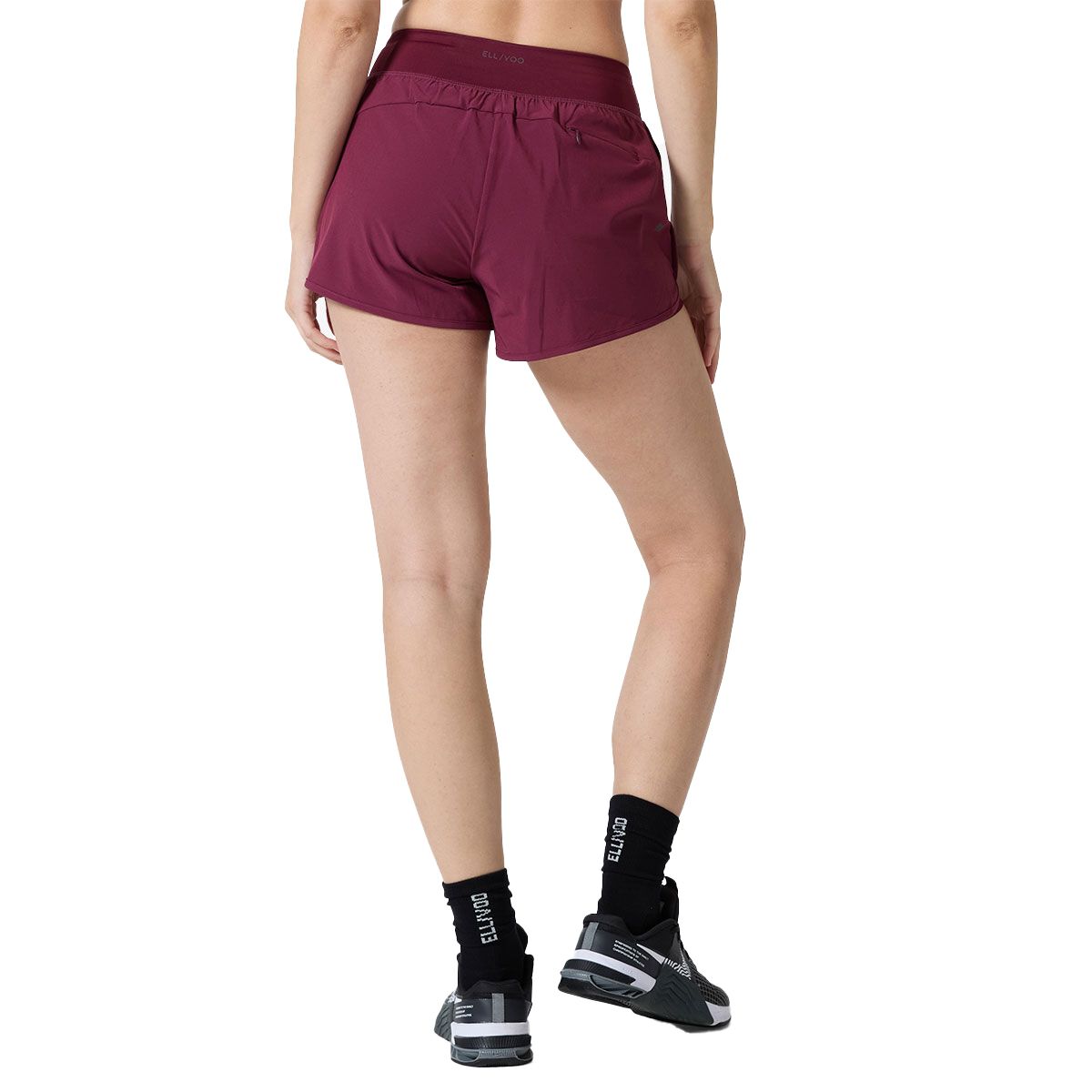 Ell/Voo Womens Essentials Shorts - Burgundy slider