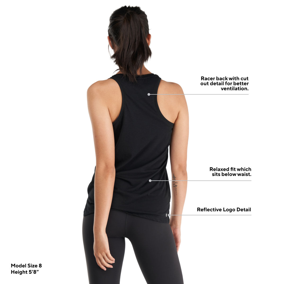 Ell/Voo Womens Essentials Tank - Black slider