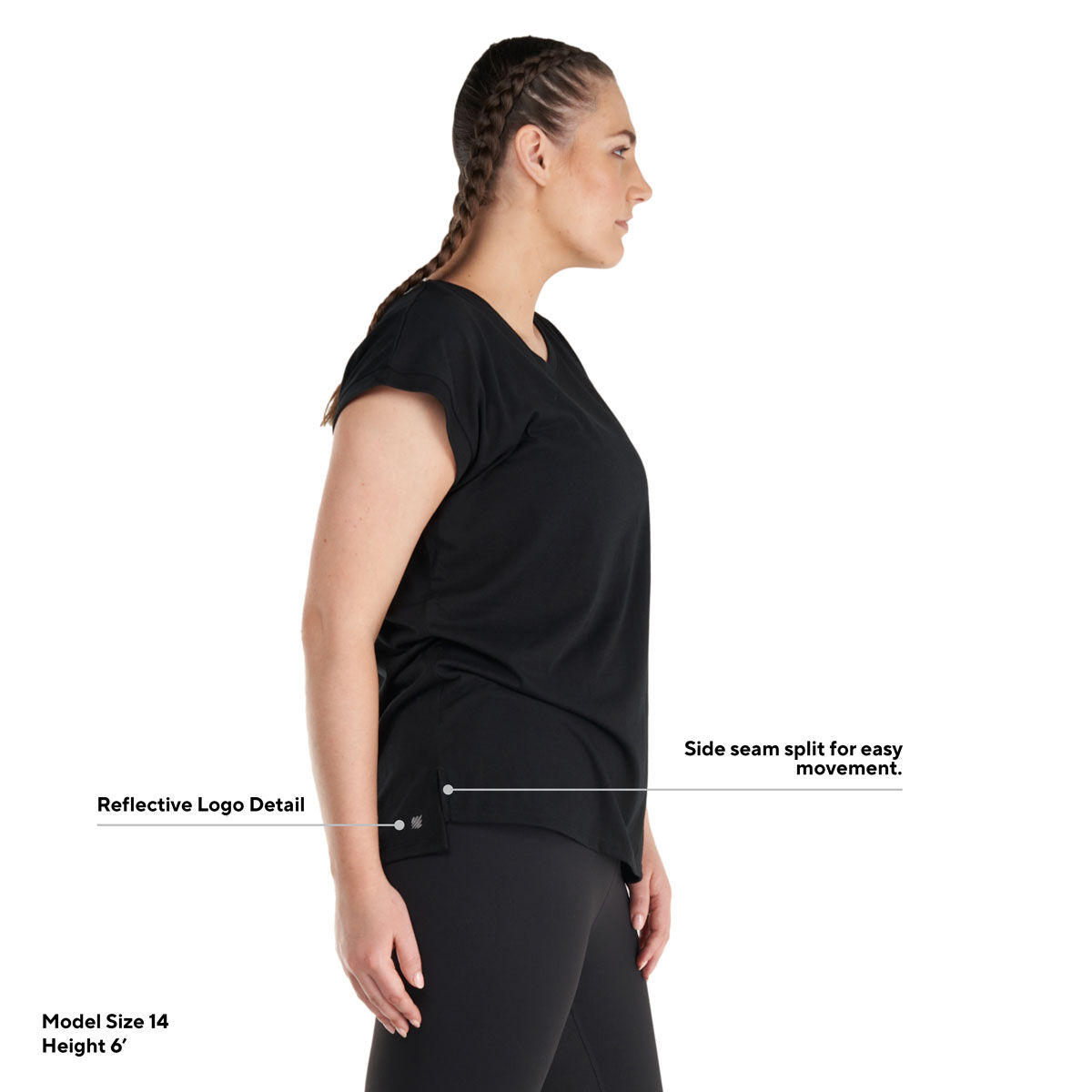 Ell/Voo Womens Essentials Tee - Black slider