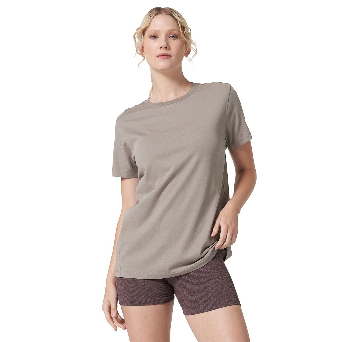 Ell/Voo Womens Essentials Training Long Tee - Grey slider