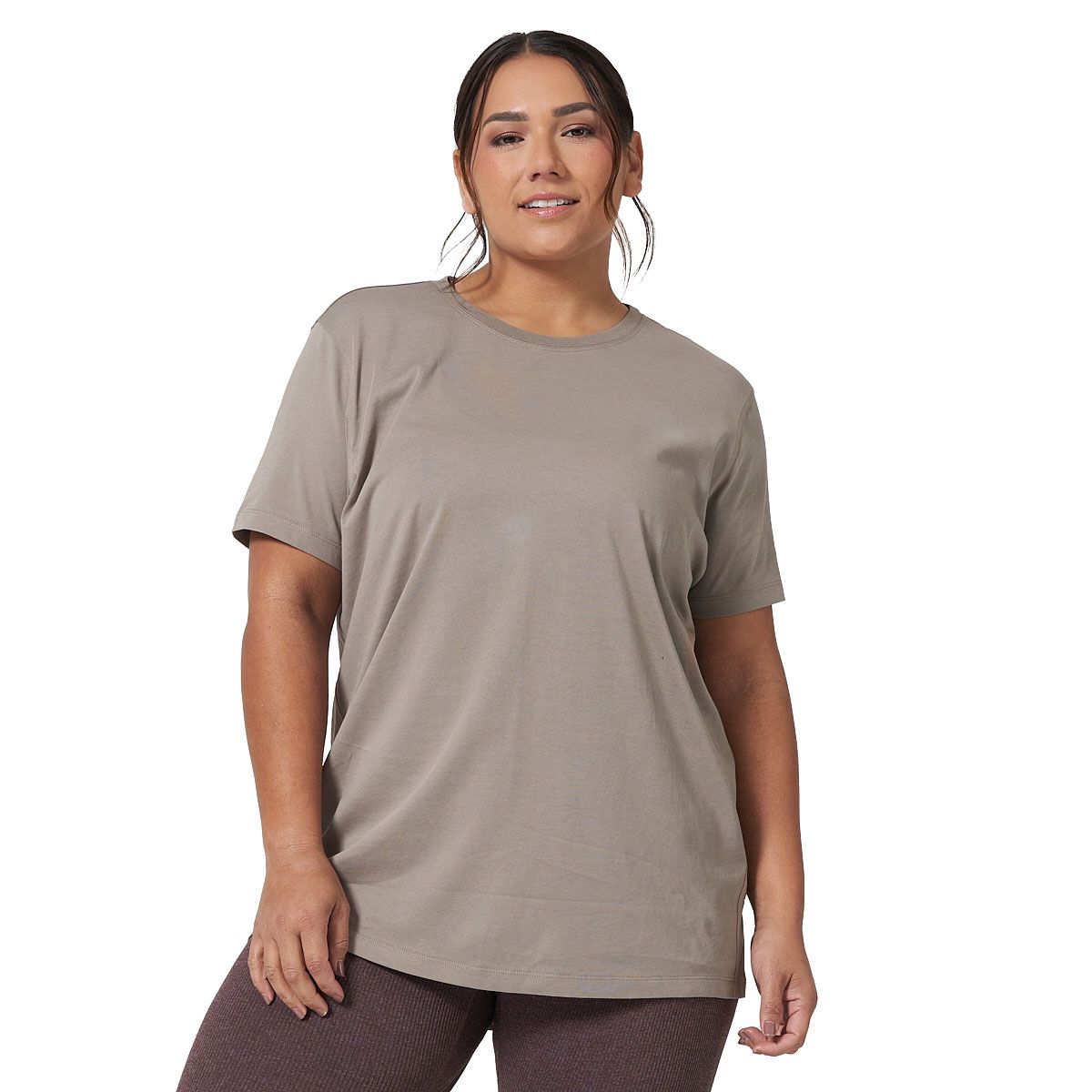 Ell/Voo Womens Essentials Training Long Tee - Grey slider