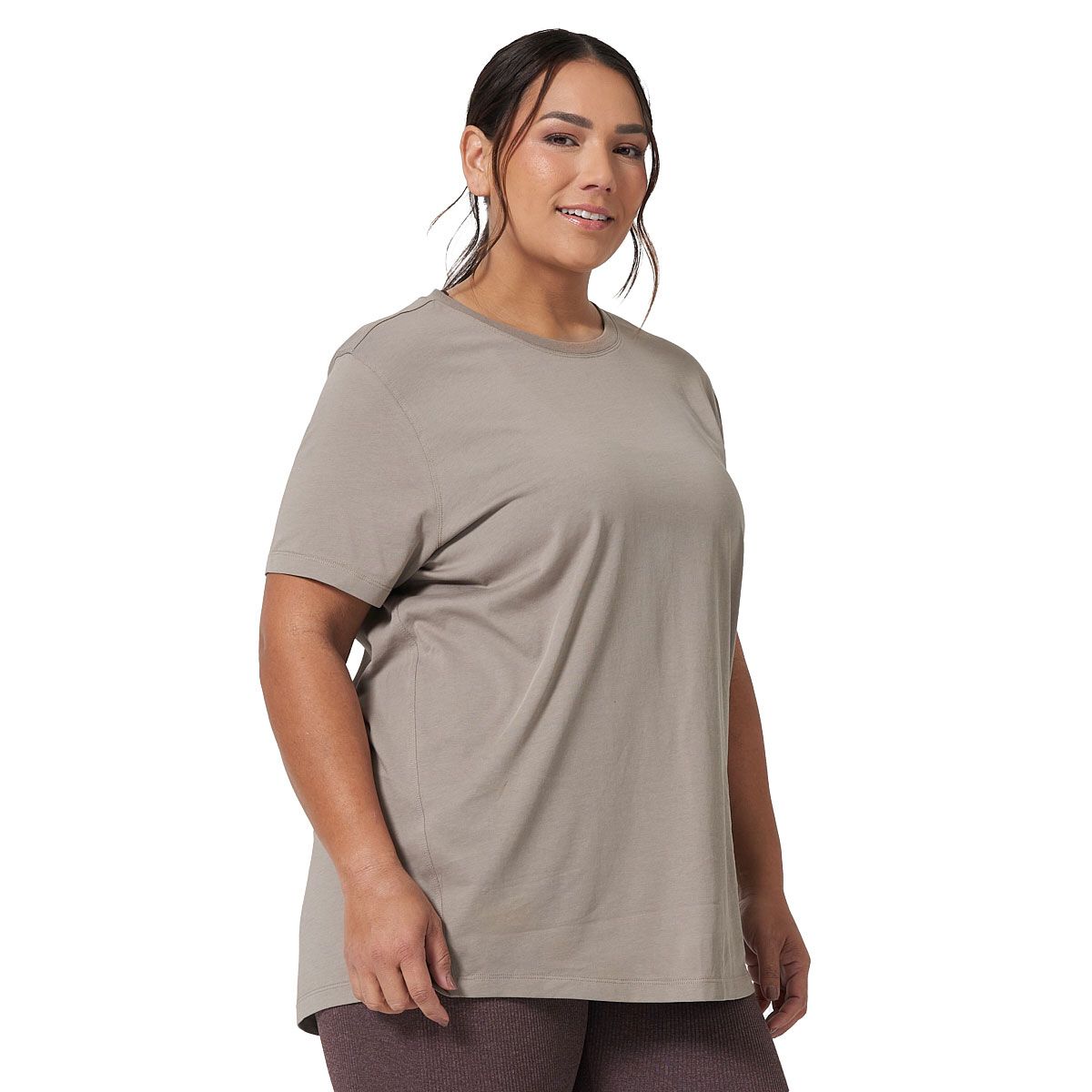 Ell/Voo Womens Essentials Training Long Tee - Grey slider