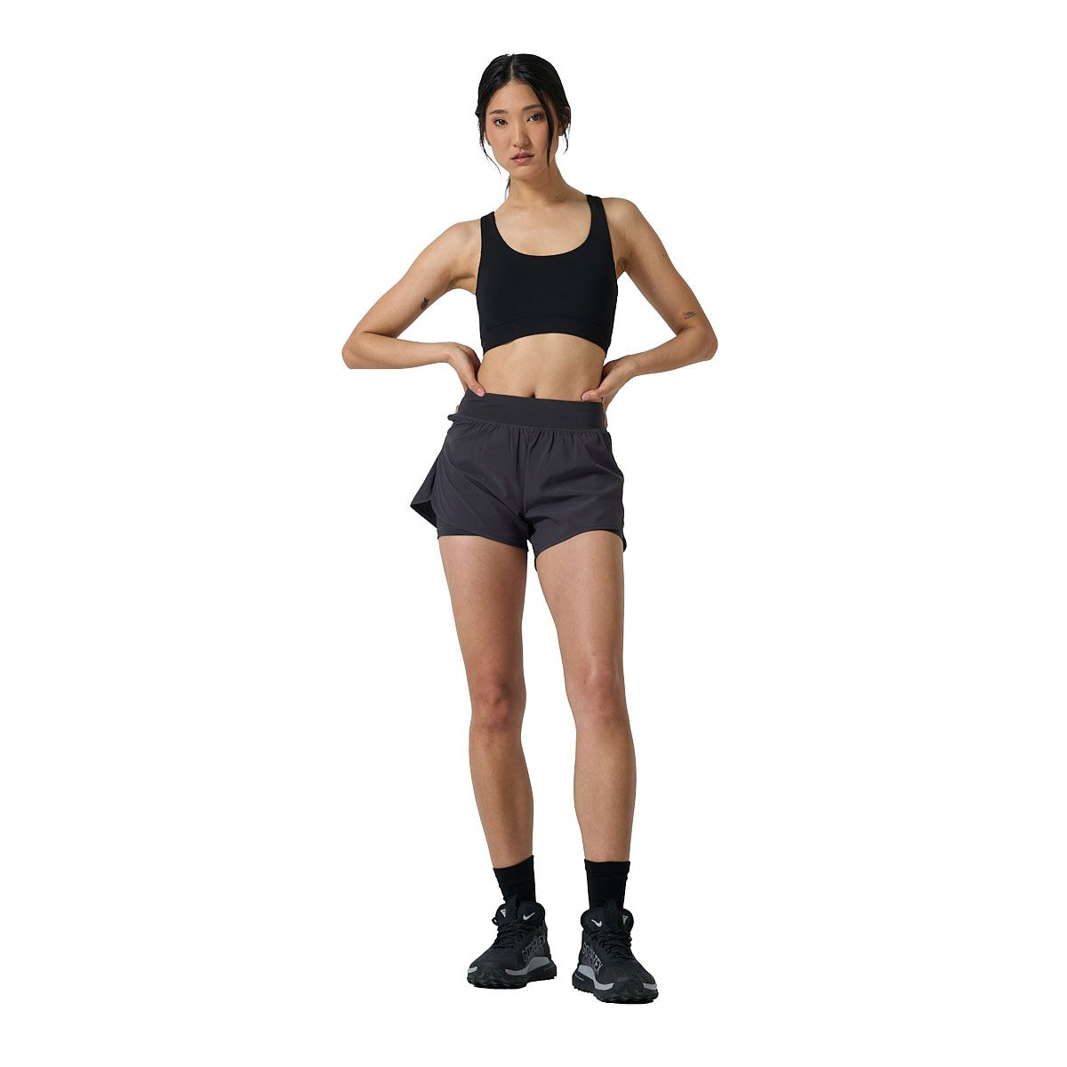 Ell/Voo Womens Essentials Training Shorts - Navy slider