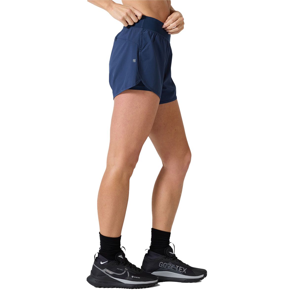 Ell/Voo Womens Essentials Training Shorts - Navy slider