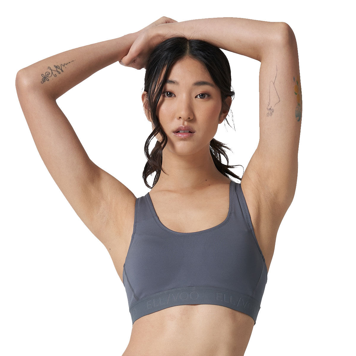 Ell/Voo Womens Essentials Training Sports Bra - Navy slider