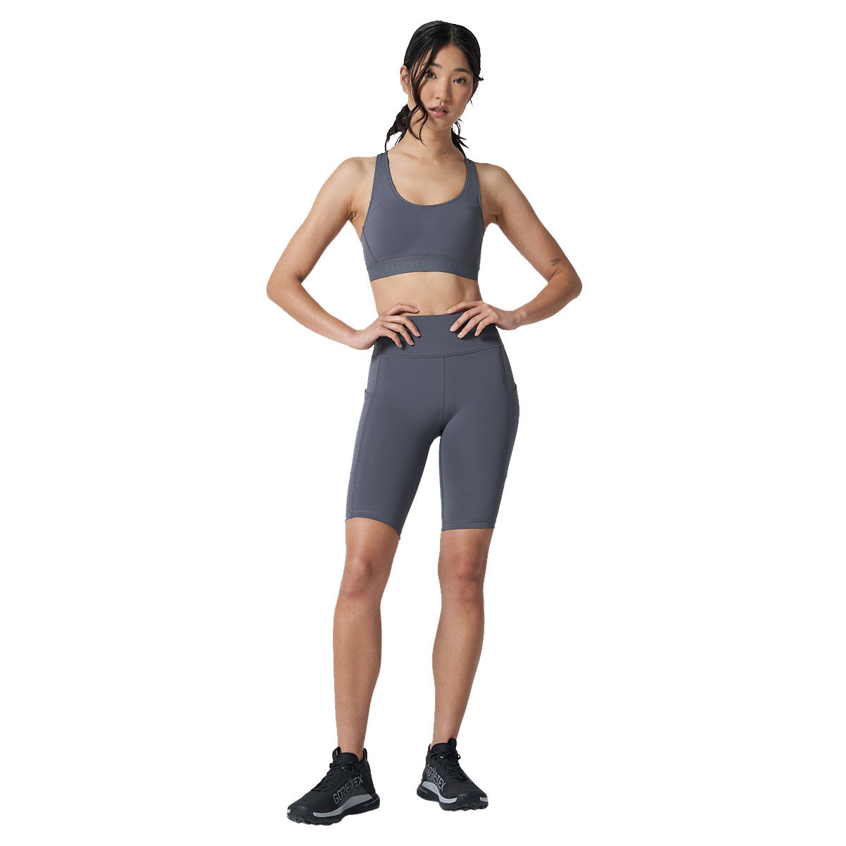 Ell/Voo Womens Essentials Training Sports Bra - Navy slider