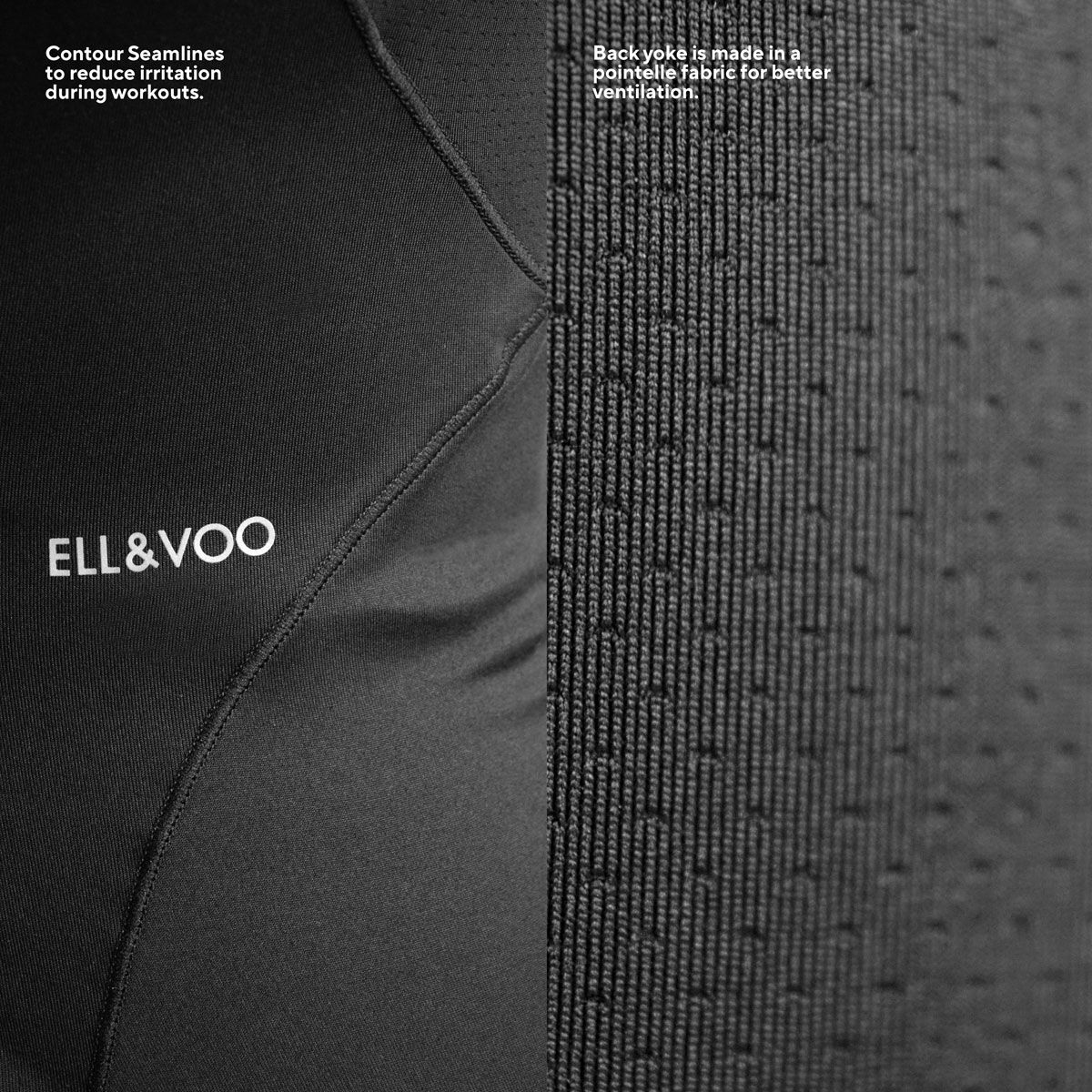 Ell/Voo Womens Essentials Workout Tee - Black slider