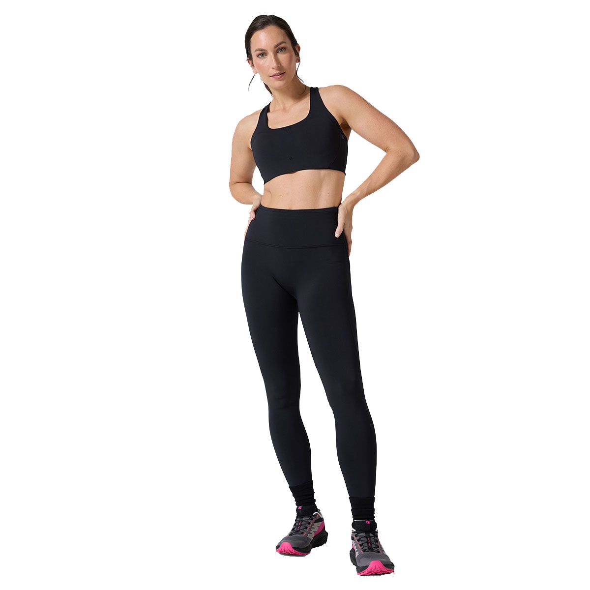 Ell/Voo Womens Eunoia 7/8 Training Tights - Black slider