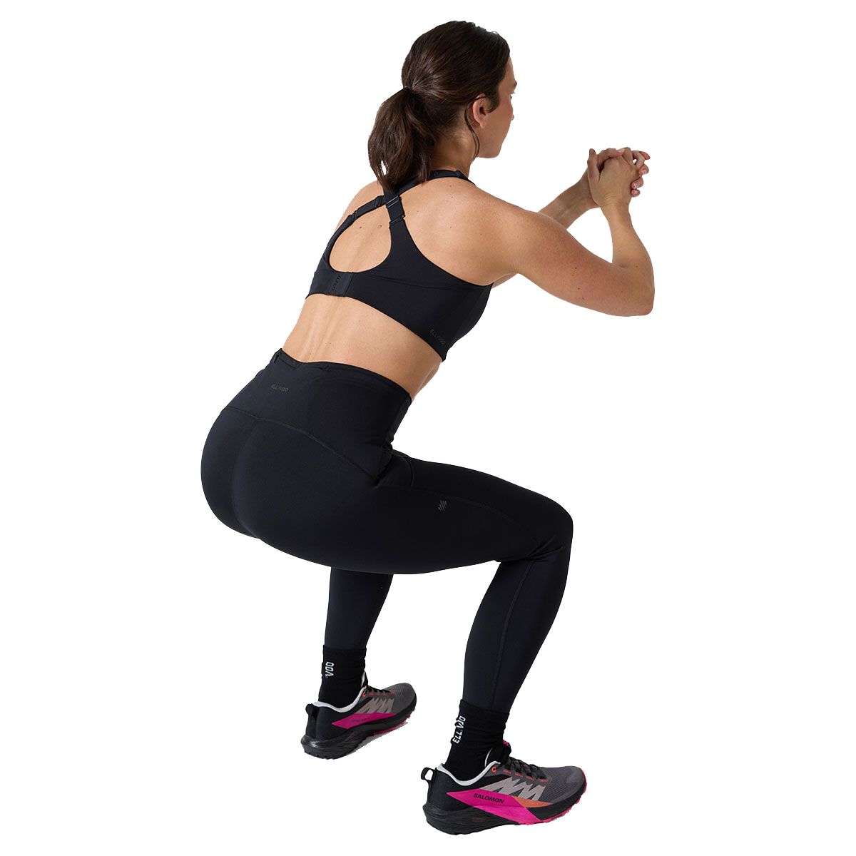 Ell/Voo Womens Eunoia 7/8 Training Tights Black M - Black slider